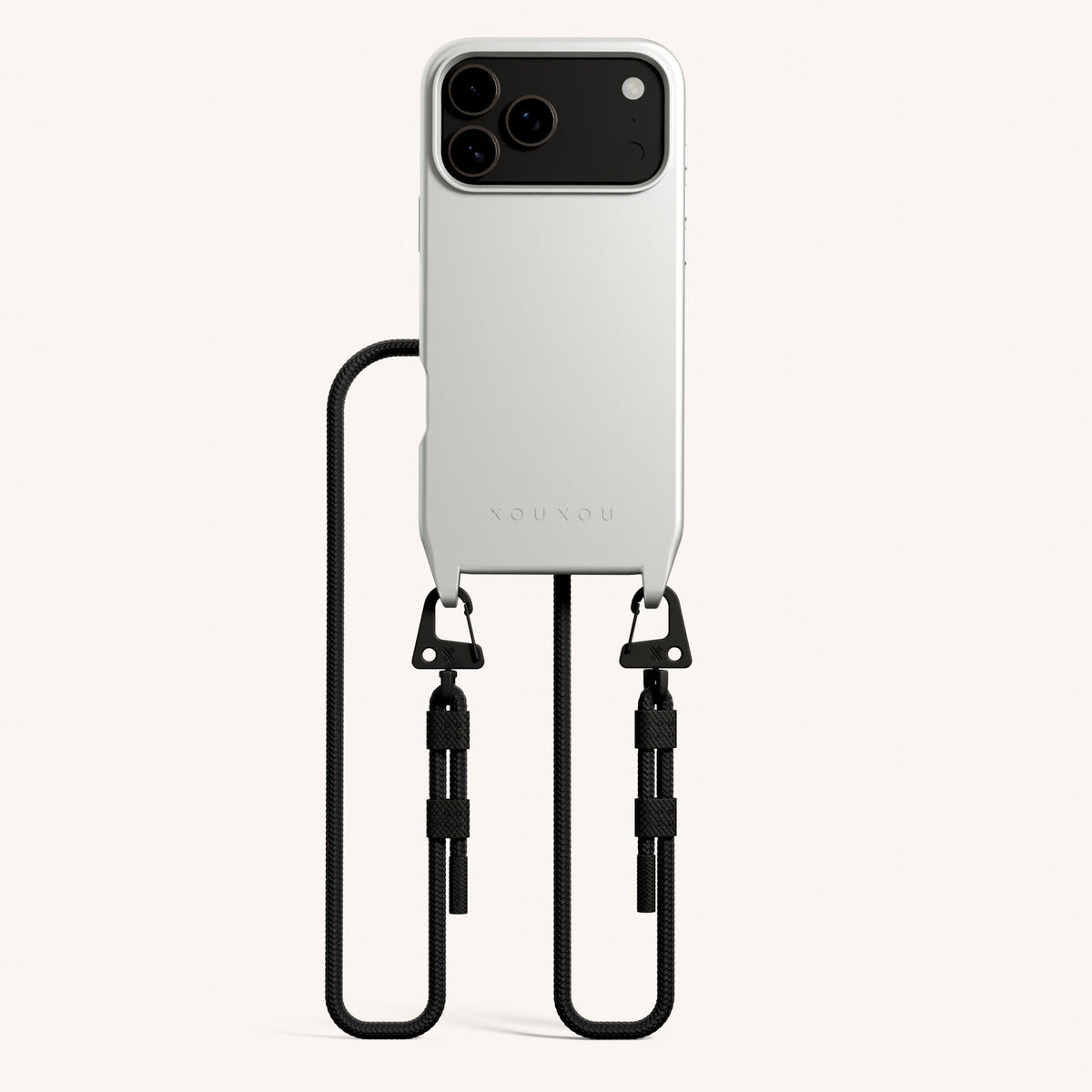Phone Necklace with Carabiner Rope for iPhone 17 Pro with MagSafe in Y Total View | XOUXOU #phone model_iphone 17 pro
